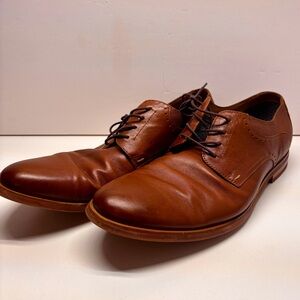 Aston Grey Men’s Leather Dress Shoes Brown Size 12